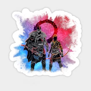 Kratos and son Sticker